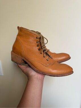 EUC Frye lace up booties